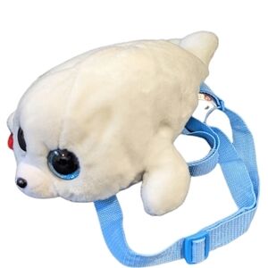 TY Icy The Seal plush backpack 13”